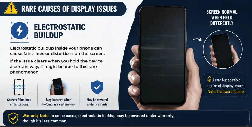 Phone Screen Problems: Black Display & Touch Not Responding 4 Rare cause of display screen issues